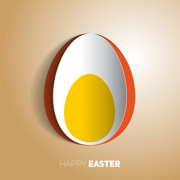 Easter boiled egg - Vektor, obrázek