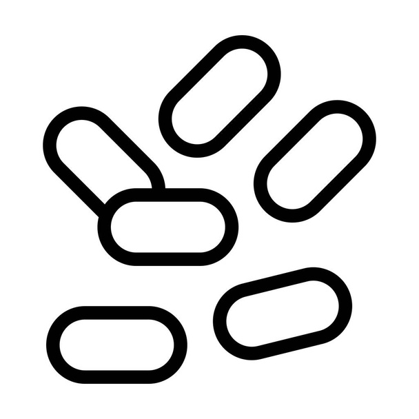 Pills Vector Thick Line Icon For Personal And Commercial Use - Vektor, Bild