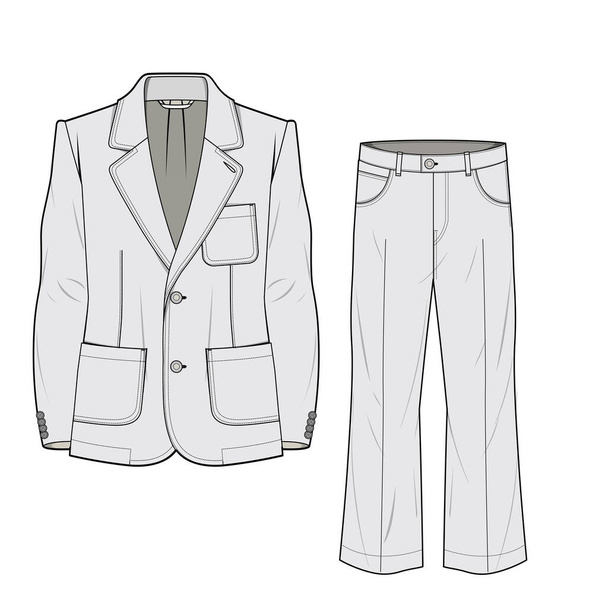 Suit vector illustration background - Вектор,изображение