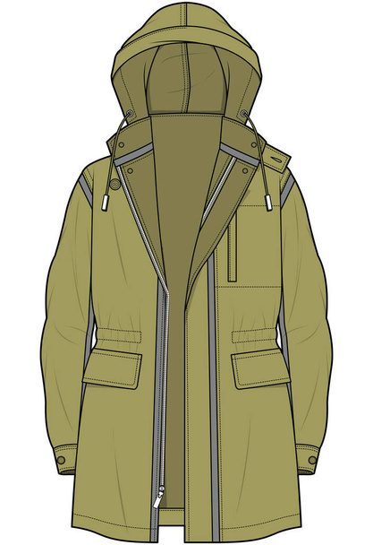 Coat vector illustration background - Vector, Image
