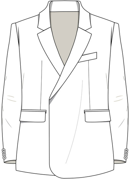 Jacket vector illustration background - Vektör, Görsel