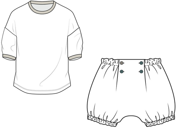 Pajama vector illustration background  - Vettoriali, immagini