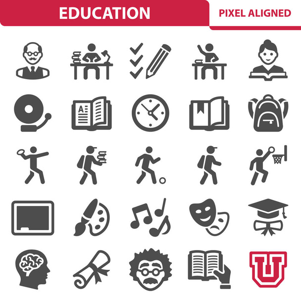 Education Icons. Professional, pixel perfect vector icon - Vector, Image