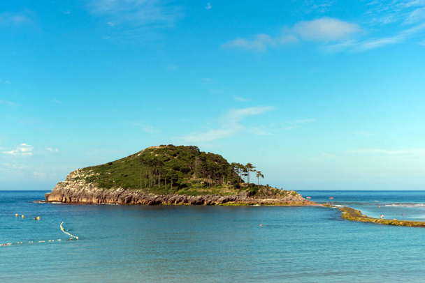 Το νησί Σαν Νικολά στο Λεκέιτιο. Χώρα των Βάσκων, Ισπανία - Φωτογραφία, εικόνα