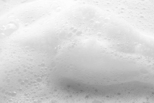 Abstract white soap foam bubbles texture background - Photo, Image