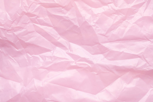 Pink plastic bag texture background - Photo, Image