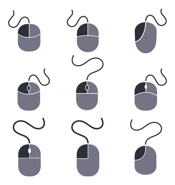 Optical computer mouses - Vector, Image