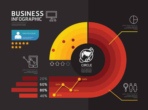 Modern infographic banner - Vector, Image