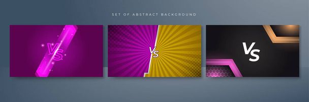 Fight versus vs game background. Vector illustration for battle, challenge, fight, competition, contest, team, boxing, championship, clash, combat, tournament, conflict, duel, MMA, football - Vector, Image