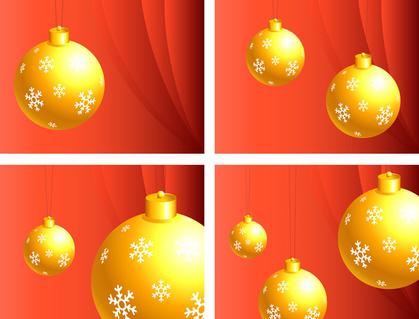 gele sieraad decoratie op oranje achtergrond - Vector, afbeelding