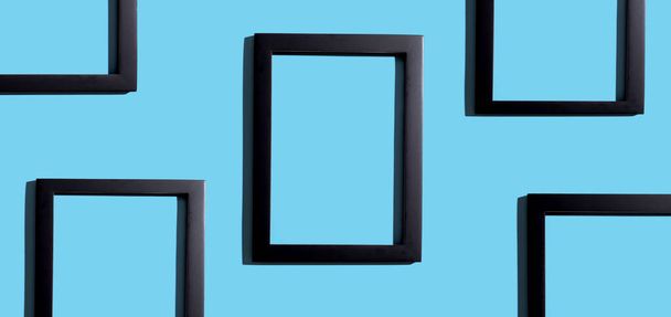 Blank rectangle picture frames with copy space - Foto, Imagen