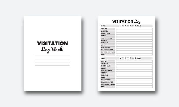 Livro de registo de visitas KDP Design de interiores  - Vetor, Imagem