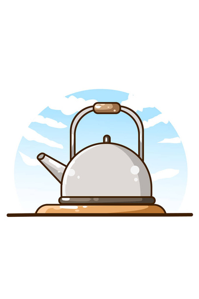 Teapot icon cartoon illustration - ベクター画像