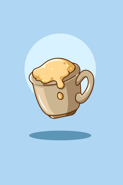 Sweet coffee icon cartoon illustration - ベクター画像