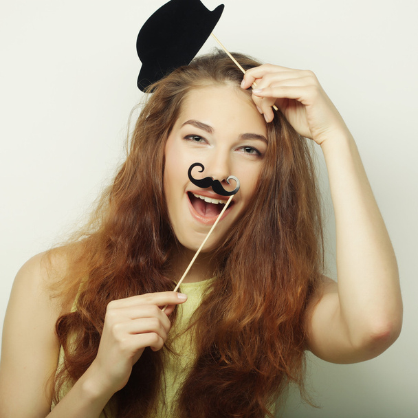 playful young woman ready for party - Photo, image