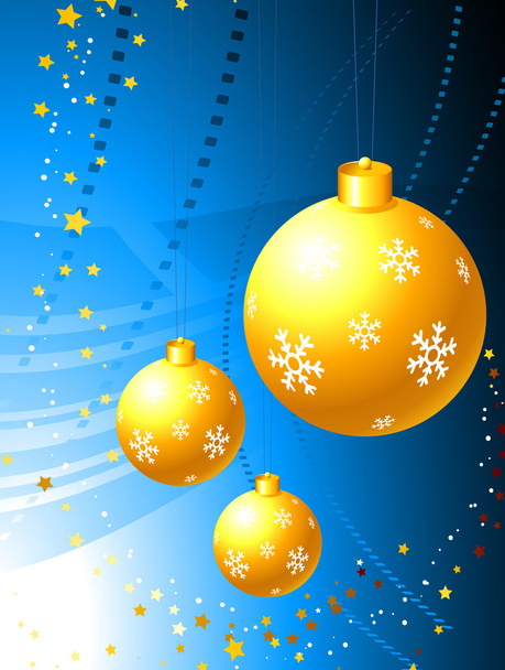 Yellow ornament decoration on abstract background - Vector, Image