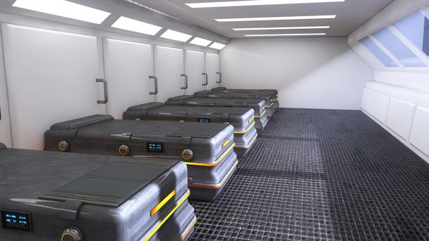 Futurisztikus kórházi ágyak - Fotó, kép