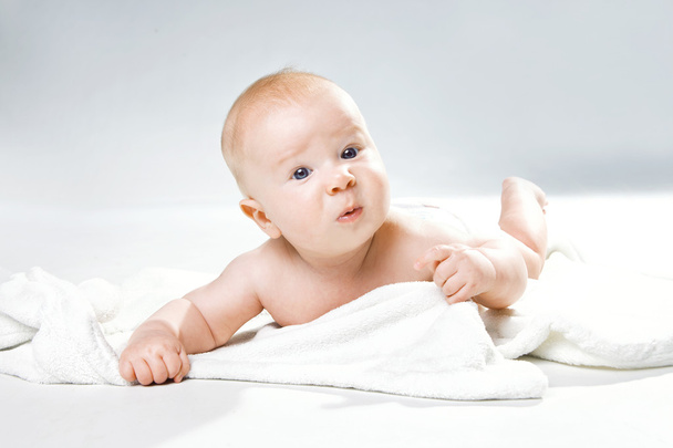赤ん坊の肖像画 - 写真・画像