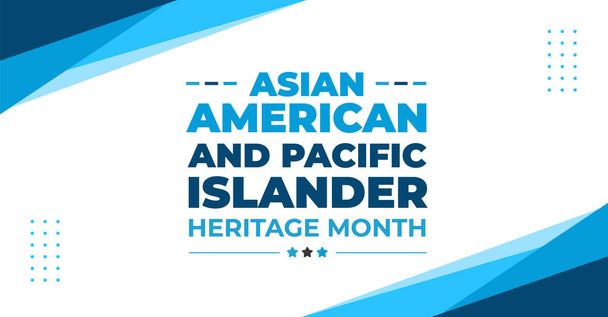 Aasian Amerikan ja Tyynenmeren Islander Heritage Kuukausi tausta tai bannerin suunnittelu malli juhlia toukokuussa. - Vektori, kuva