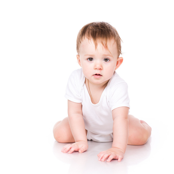 Cute little baby crawling - Photo, image