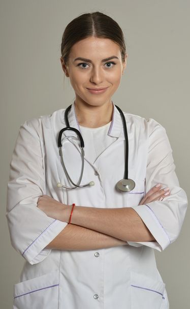 médico feminino com estetoscópio - Foto, Imagem