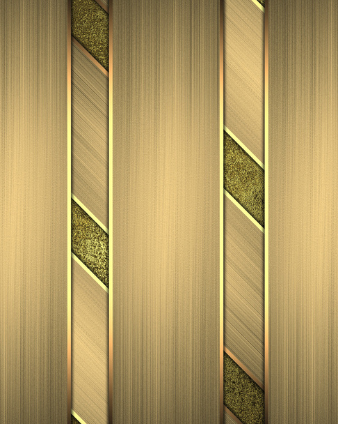 Abstract background of gold metal plates. Design template. Design site - Foto, Imagen