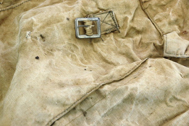 Weathered Military  Canvas Bag  Textured Background - Foto, Bild