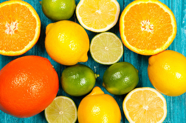Citrusféle gyümölcsök széles választékát - Fotó, kép