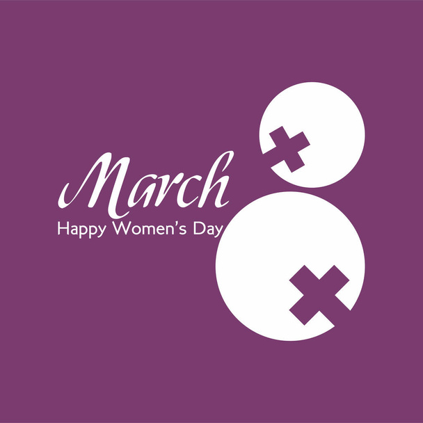8 Március nemzetközi női nap vektor illusztráció koncepció, lehet használni, kezdőlap, sablon, ui, web, mobil alkalmazás, poszter, banner, szórólap - Vektor, kép