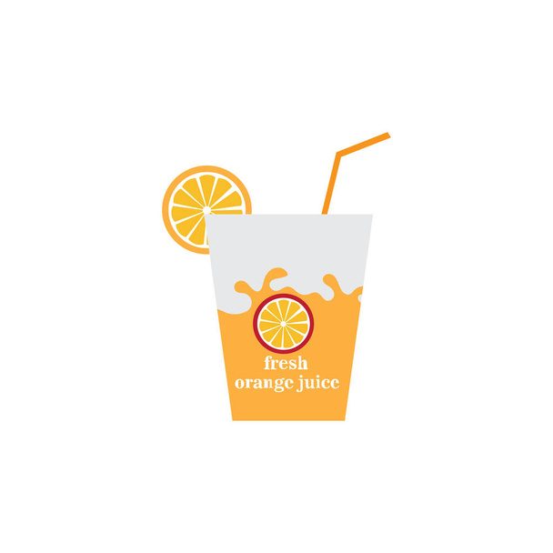 oranžová šťáva nápoj box ikona vektor ilustrace design - Vektor, obrázek