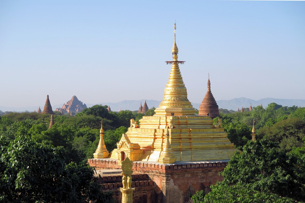 Golden Gubyaukne Buddhist Temple in Bagan, Myanmar - Photo, Image