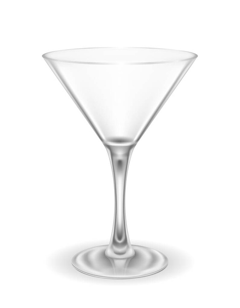 martini cocktail alcoholic drink glass vector illustration isolated on white background - Vektor, kép