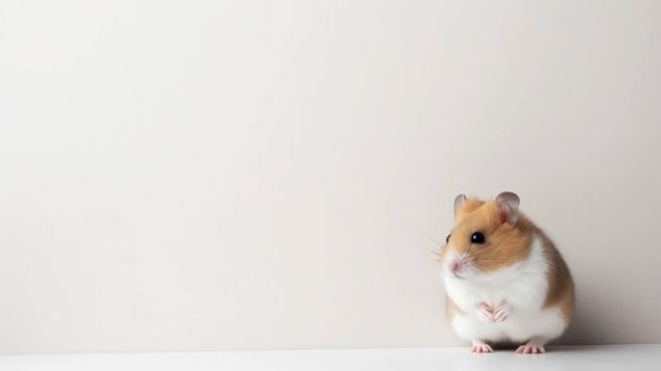 cute little rat on white background - Photo, Image