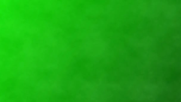 Dark smoke on a green screen, loop chroma key background. - Footage, Video