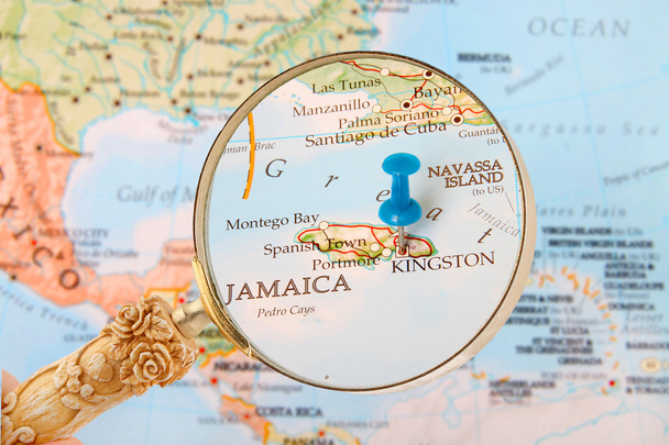 Kingston, Jamajka mapa - Fotografie, Obrázek