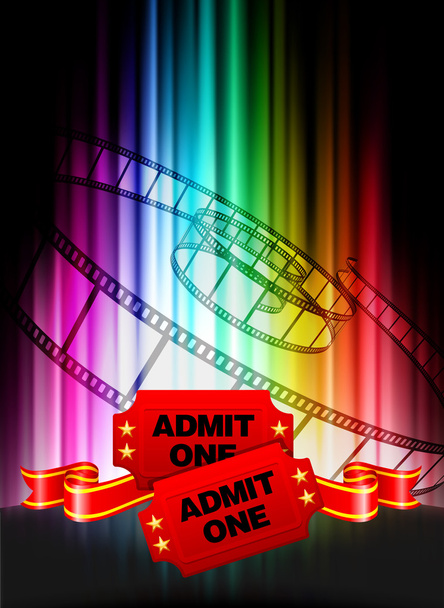 Eintrittskarten auf abstraktem Spektrum - Vektor, Bild