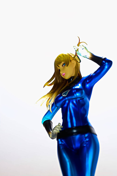 Osaka,Japan - Feb 23 2023 : Display The Invisible Woman from MARVEL COMIC Fantastic Four. Figure is from the Bishoujo collection from Kotobukiya Japan. - Фото, изображение