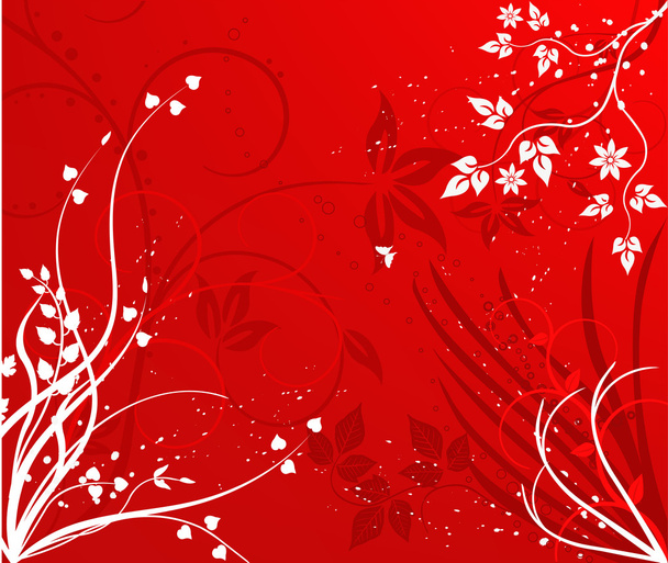 Abstract vector floral background illustration - ベクター画像