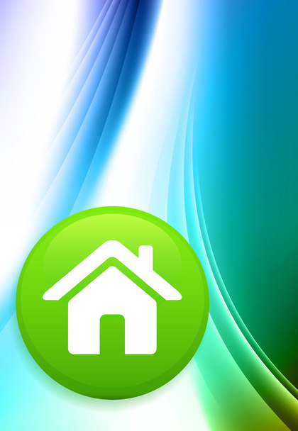 House Internet Button on Abstract Color Background - Vektor, obrázek