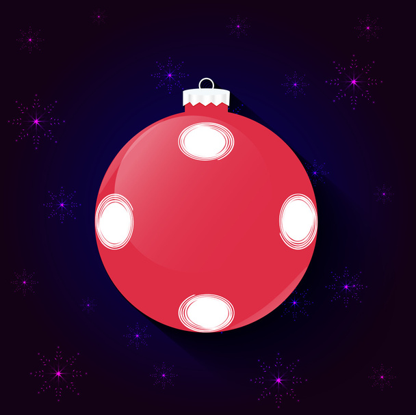 Christmas decoration ball - Wektor, obraz