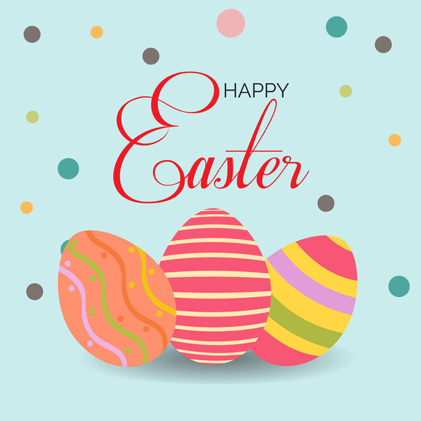 Vector illustration of a Background for Happy Easter. - Вектор,изображение
