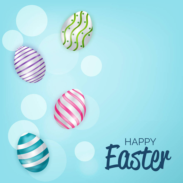 Vector illustration of a Background for Happy Easter. - Wektor, obraz