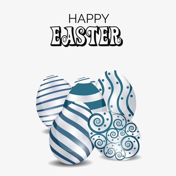 Vector illustration of a Background for Happy Easter. - Вектор, зображення