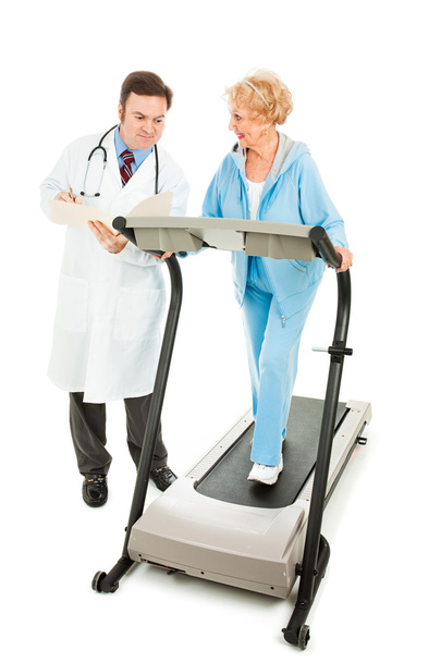 Doctor Evaluates Senior Fitness - Photo, Image