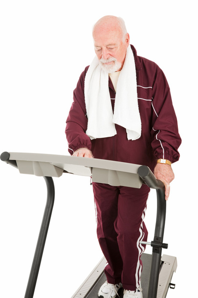 Senior man on Treadmill - Photo, Image