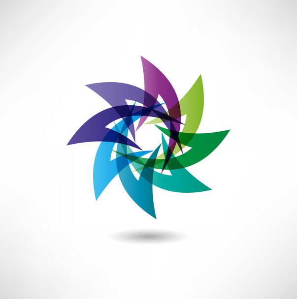 Abstract color icon - Vector, Image