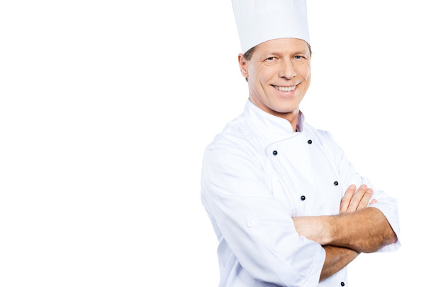 Confident mature chef - Foto, afbeelding
