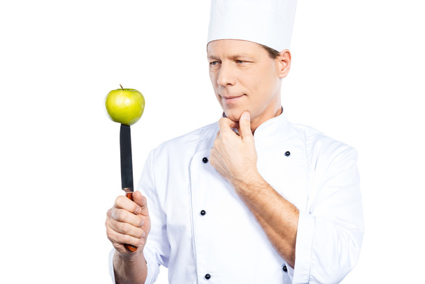 Confident mature chef - Foto, Imagem