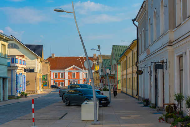 Rakvere, Estonia, June 29, 2022: Traditional houses in the old town of Rakvere, Estonia. - Photo, image