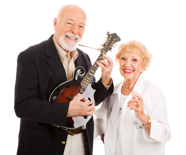 Musical Senior Couple - Фото, изображение